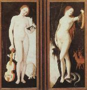 Hans Baldung Grien allegories of music and prudence Spain oil painting artist